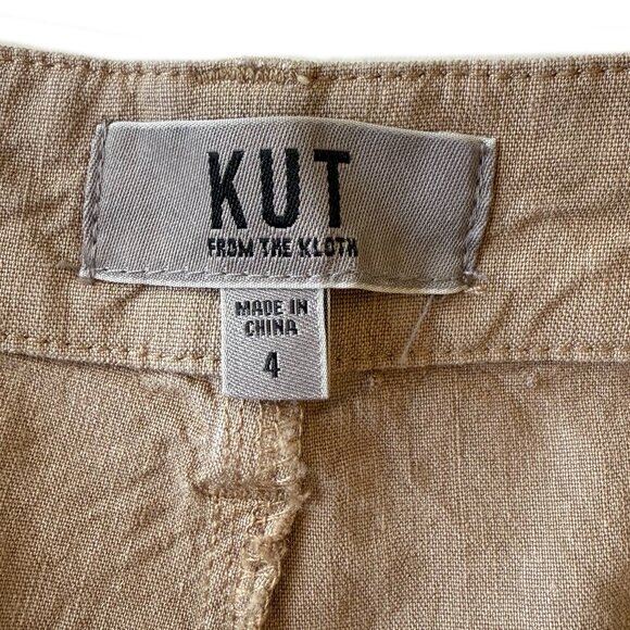 Kut from the Kloth Topaz Linen Wide Leg Pants - Picture 7 of 9